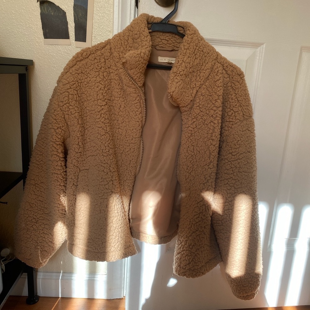 LA Hearts tan jacket